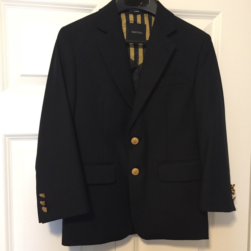 Nautica Navy Blue Blazer, Boys Size 8 Regular